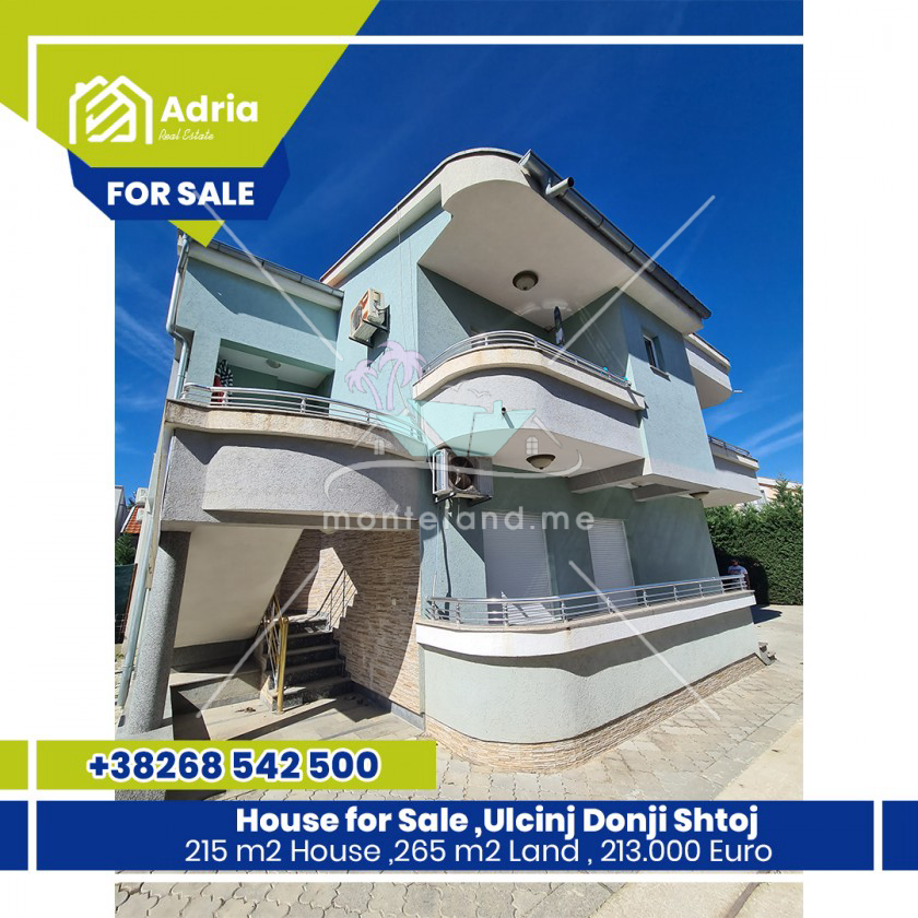 House, offers sale, ULCINJ, DONJI ŠTOJ, Montenegro, 215M, Price - 213000€