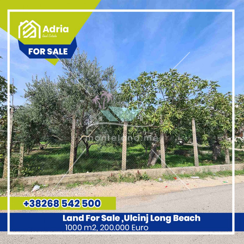 Land, offers sale, ULCINJ, VELIKA PLAŽA, Montenegro, Price - 200000€